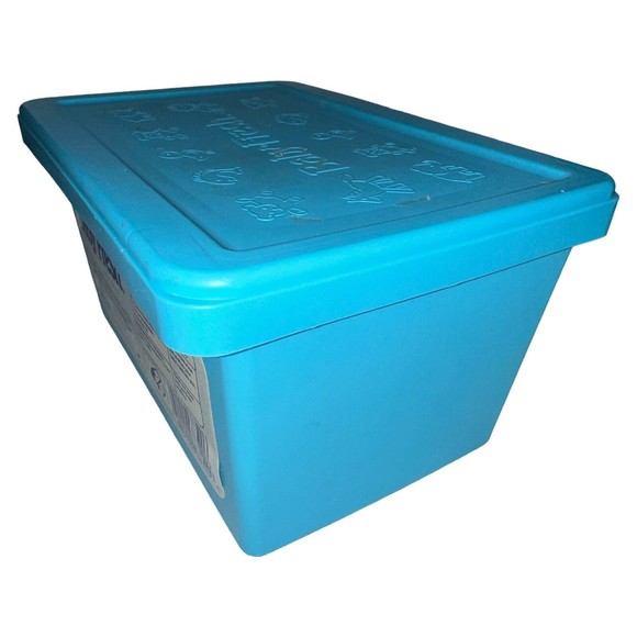 Baby Wipes Empty Container Refillable Retro Blue Vintage Nursery Baby Fresh - Picture 4 of 11